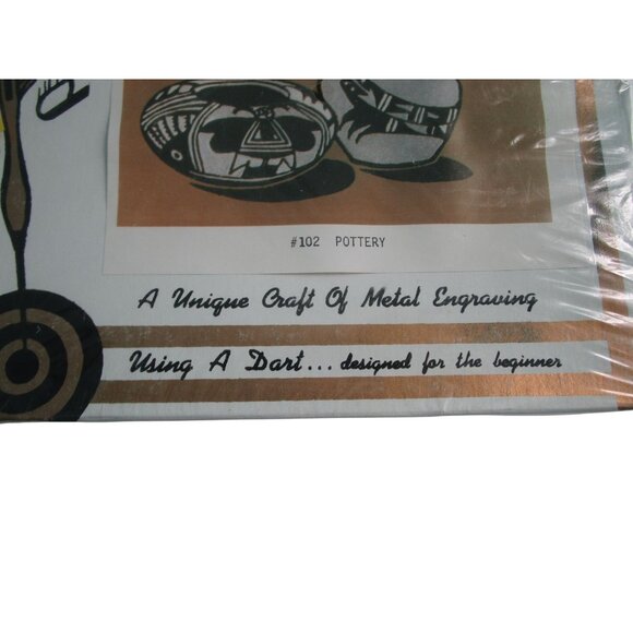 Vintage Dart Art Metal Engraving Craft Kit For Beginners 102 Pottery Design Seal - Picture 2 of 10